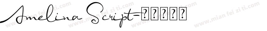 Amelina Script字体转换